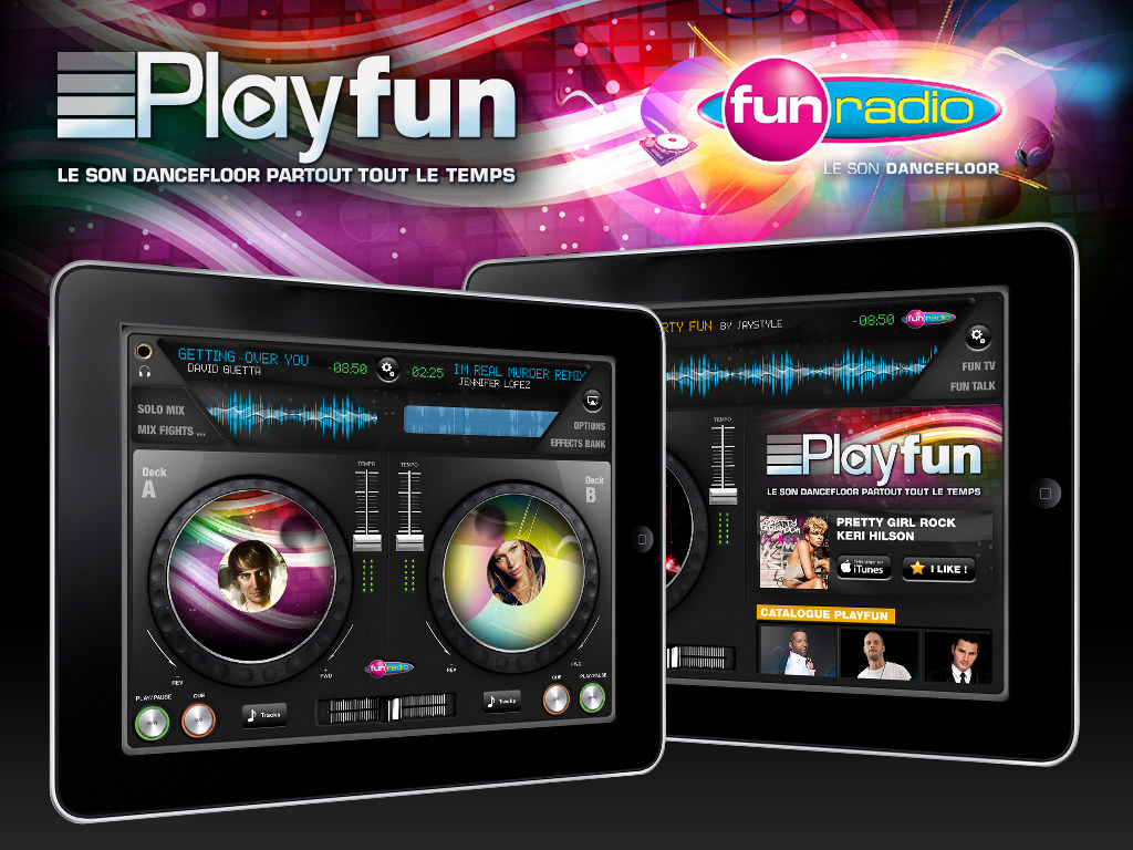 Application Fun radio sur iPad - Ergonomie UX & Design - Kermitklein.com | Tapptic